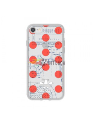 Adidas Originals Clear Case Dots για Apple iPhone 6 / 6S / 7/8 / SE 2G Red - Clear