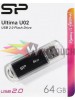 SILICON POWER USB Flash Drive Ultima U02, 64GB, USB 2.0, μαύρο SILICON POWER USB Flash Drive Ultima U02, 64GB, USB 2.0, μαύρο