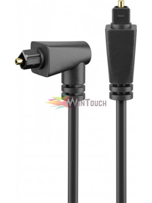 POWERTECH καλώδιο Toslink CAB-O010 male σε 90° male 4mm, PMMA, 1m POWERTECH καλώδιο Toslink CAB-O010 male σε 90° male 4mm, PMMA, 1m