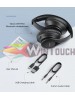 MPOW headphones 059 Pro/Lite, wireless & wired, 40mm, mic, μαύρα