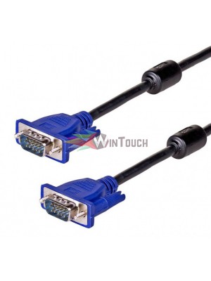 POWERTECH Καλώδιο VGA M-M CAB-G033, Full HD, 2x ferrites, 1.5m, μαύρο