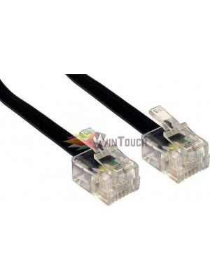 POWERTECH Καλώδιο Τηλεφώνου RJ11 6P4C, 3m, Black