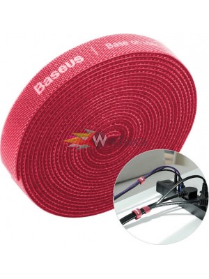 Baseus Rainbow Circle Velcro ιμάντες για καλώδια 3m κόκκινο 