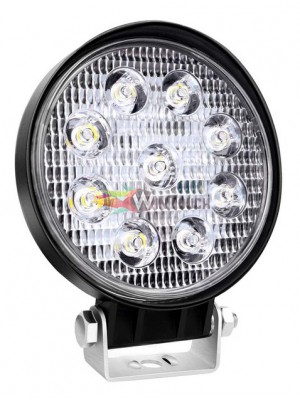 AMIO LED προβολέας AWL06, στρογγυλός, 2200lm, IP67, 27W, 9-36V