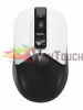 A4TECH ασύρματο ποντίκι Fstyler FG12, 1200DPI, 3 πλήκτρα, λευκό-μαύρο